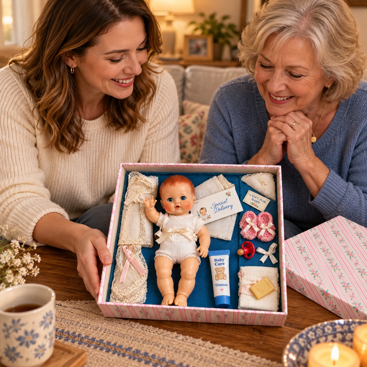 🎀A Little Box of Yesterday — 👶Vintage Baby Doll Keepsake Gift Set