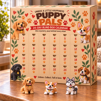 🐶 Puppy Pals™ – 24-Day Dog Advent Calendar 🎄