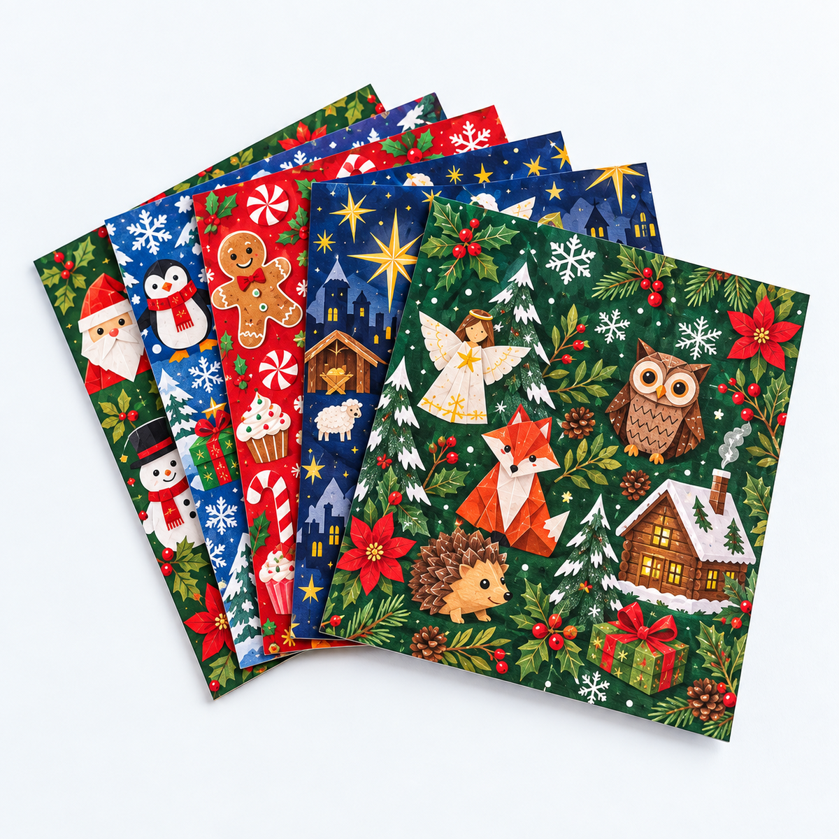 🧘Fold Your Own Magical Christmas World- 🎄3D DIY Paper Christmas(💕Step-by-Step Guide Included)
