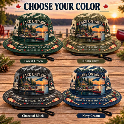 🔥🍁Lake Ontario Boonie Hat – Made for Lakeside Days (🧢100% Cotton)