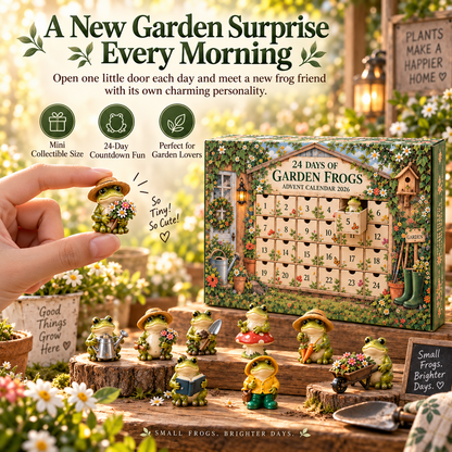🐸Garden Frog Advent Calendar – 24 Unique Little Frog Friends & Garden Surprises for Every December Day