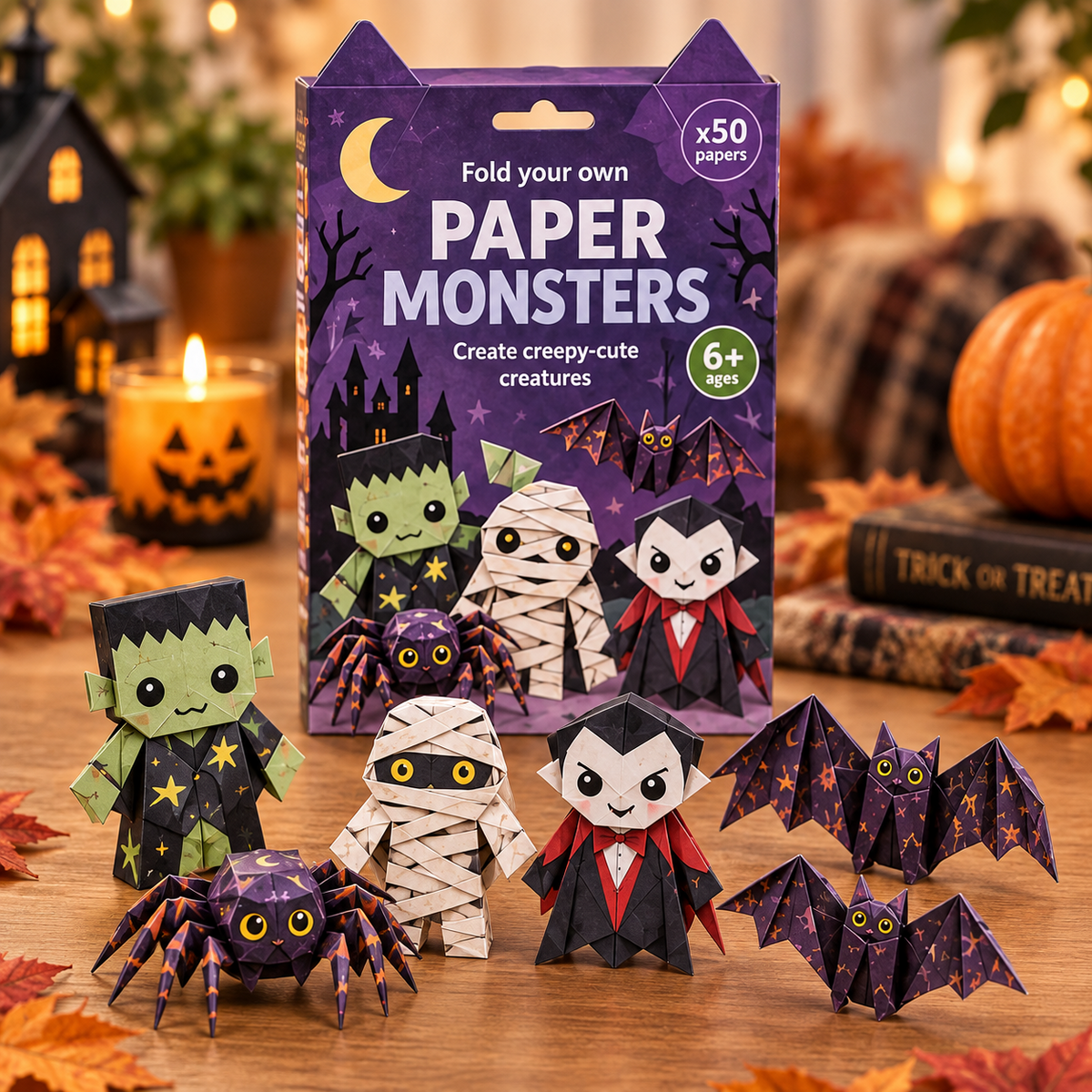 🎃DIY Halloween Paper-💕Step-by-Step Guide Included