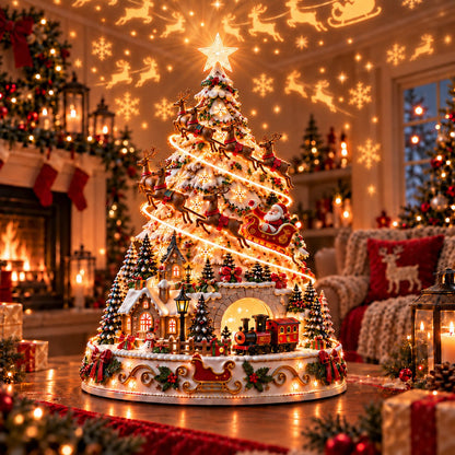 🔥HOT SALE🔥🏆 60,000+ Sold - 🎄MerryRealm™ Christmas Village Lightscape Tree
