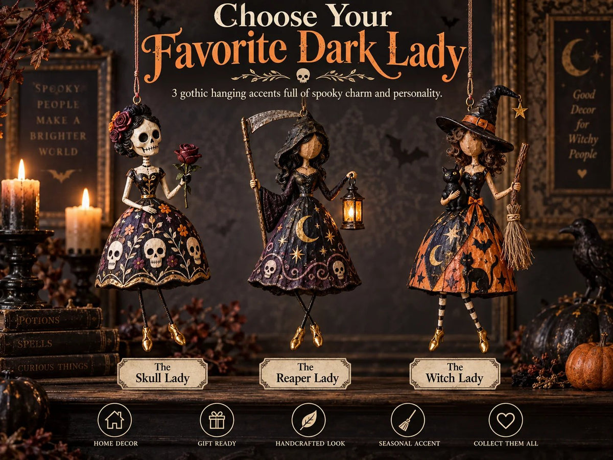 🔥😍Moonlit Maidens – Gothic Hanging Decor🖤🎃