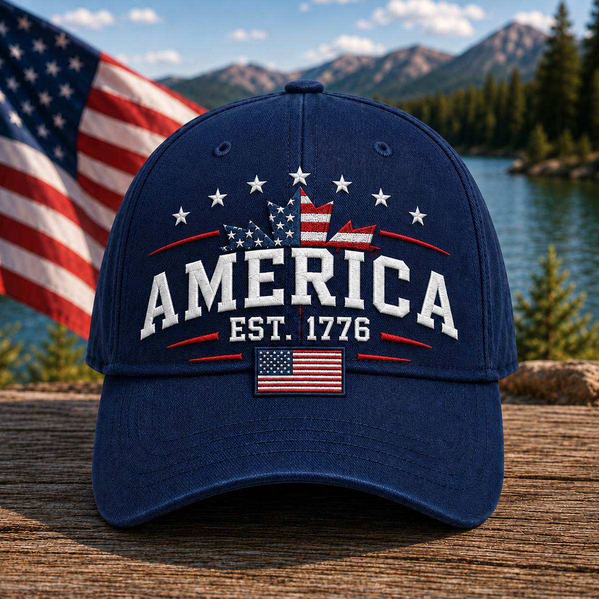 🍁Lake Ontario Forever – Heritage Embroidered Cap(❤Ultra-Breathable & Lightweight Comfort & Unisex Fit)