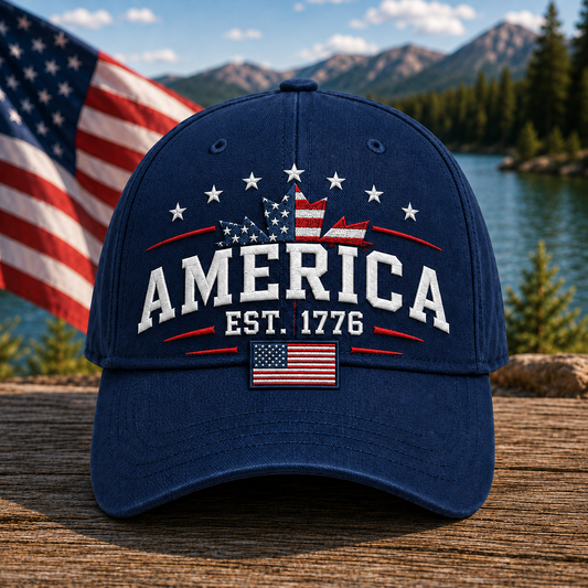 🍁Lake Ontario Forever – Heritage Embroidered Cap(❤Ultra-Breathable & Lightweight Comfort & Unisex Fit)
