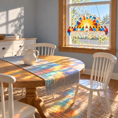 ✨ Grace in Light™ Last Supper Suncatcher 🌊☀️