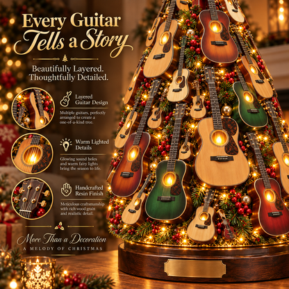 🎸Musical Guitar Christmas Tree Light-🎁A Christmas Tree Made for Music Lovers