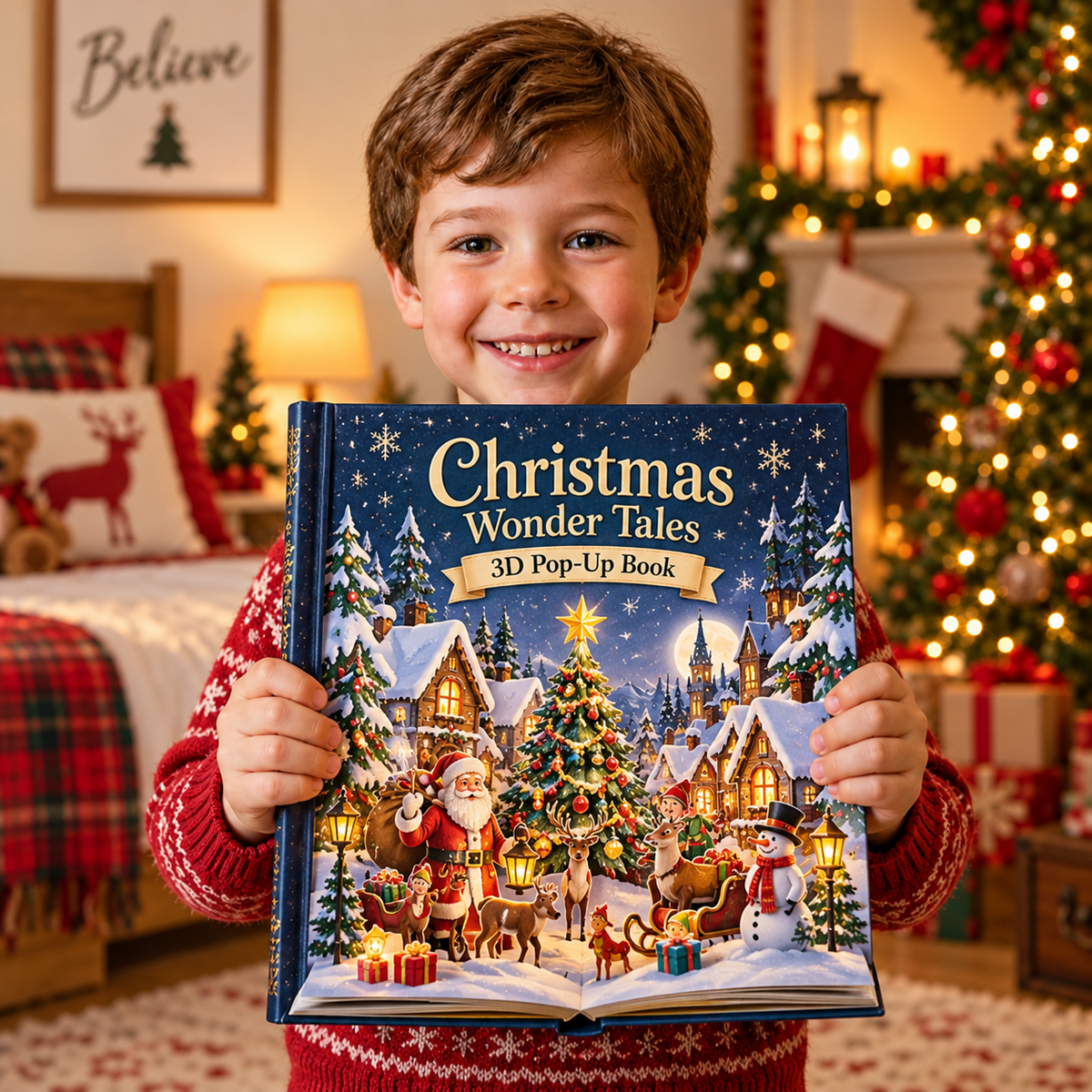 🎄Christmas Wonder Tales™ 3D Pop-Up Storybook-🎁The perfect Christmas gift for your little ones