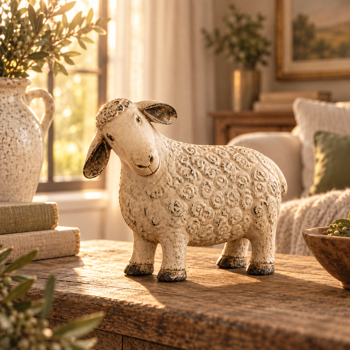 🔥😍Vintage Lamb – A Rustic Farmhouse Accent🐑