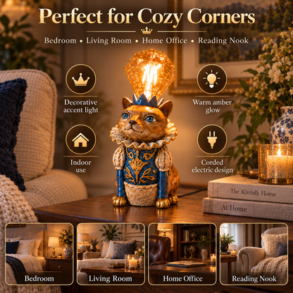 Crowned Companions Royal Animal Resin Accent Lamp