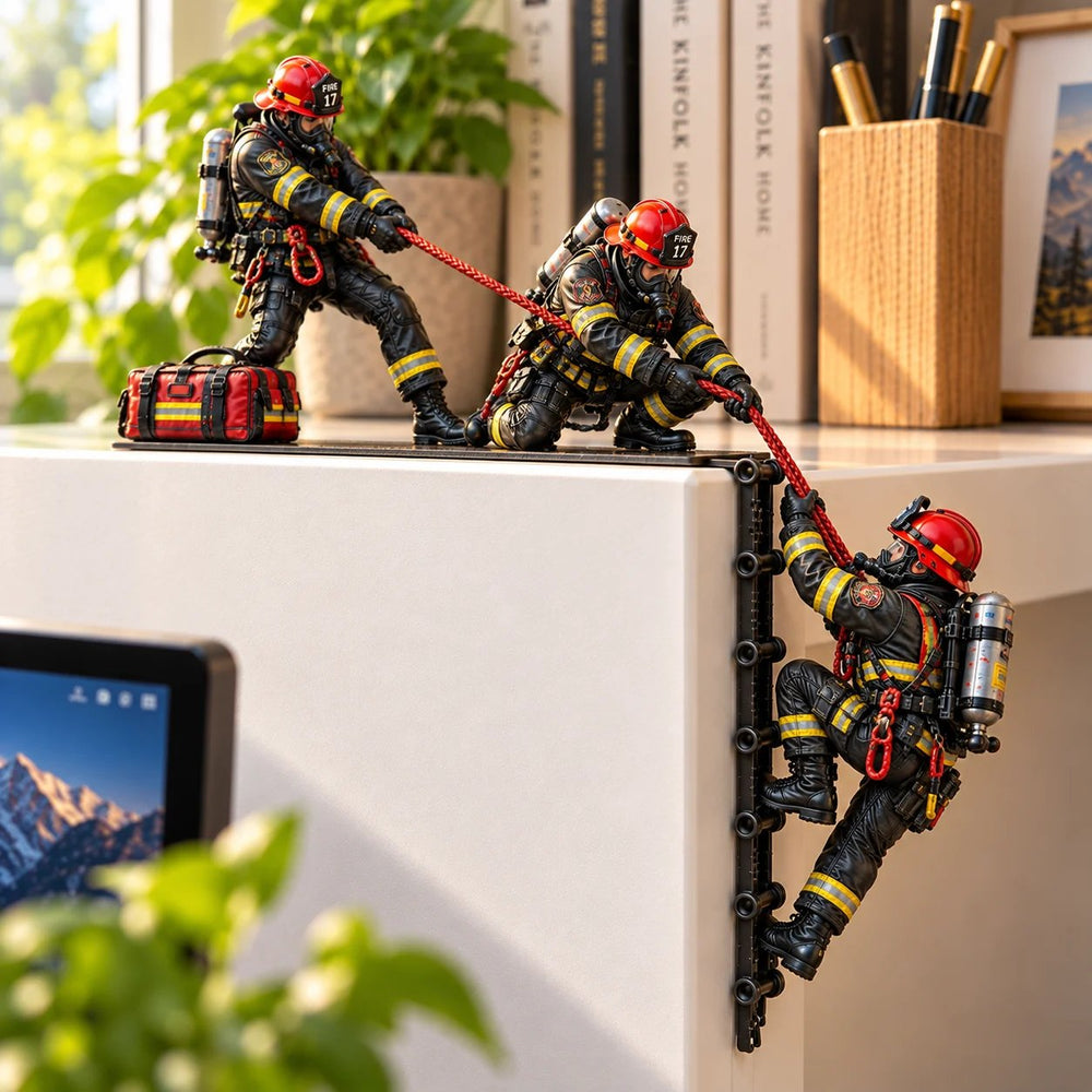 Firefighter Rescue miniature climbing rescue figurines