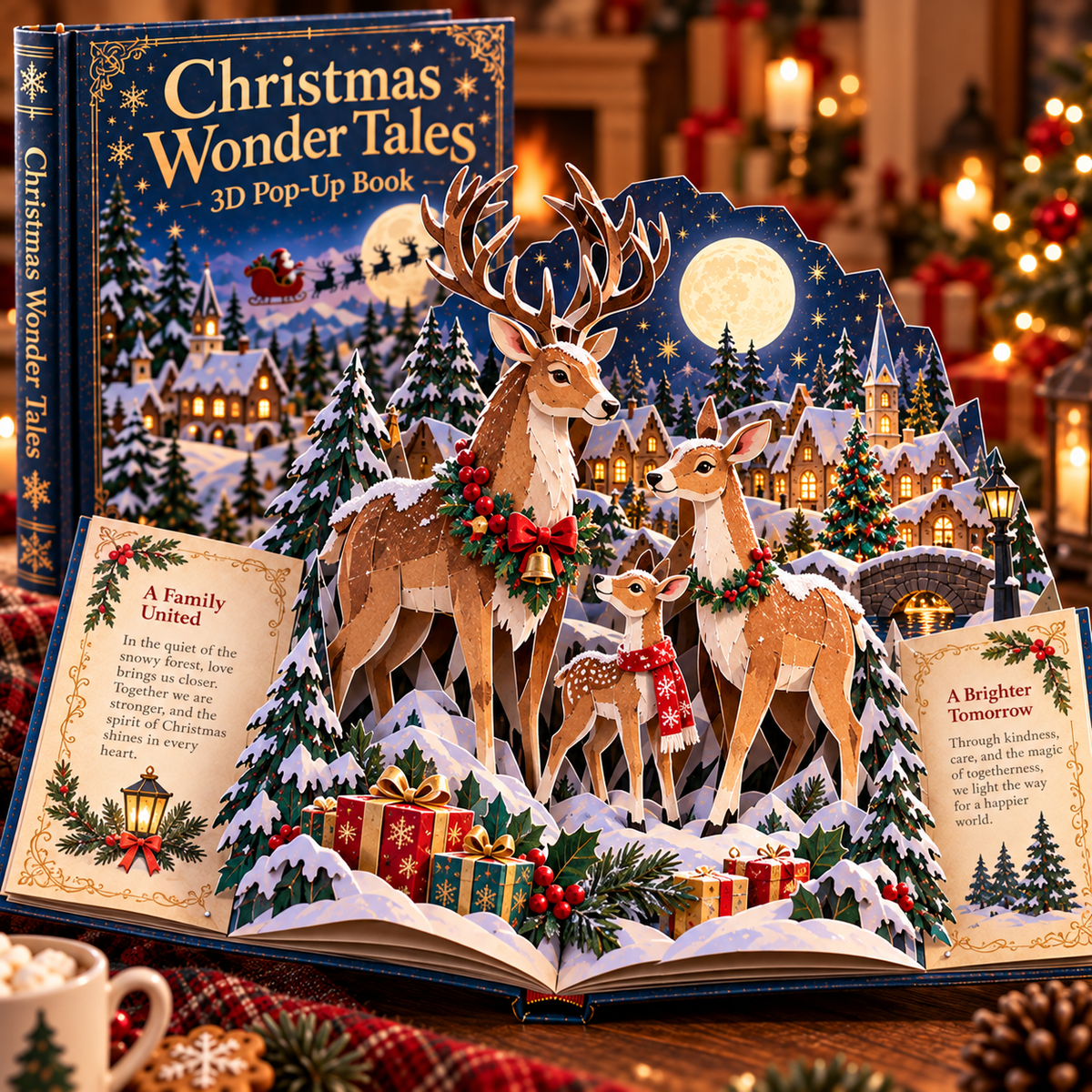 🎄Christmas Wonder Tales™ 3D Pop-Up Storybook-🎁The perfect Christmas gift for your little ones