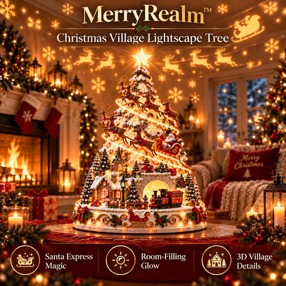 🔥HOT SALE🔥🏆 60,000+ Sold - 🎄MerryRealm™ Christmas Village Lightscape Tree