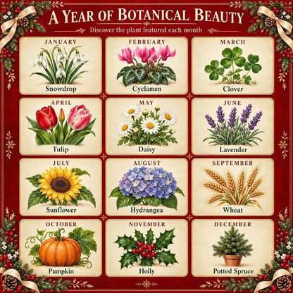 ✨⏳ Last Day Promotion🌱 Christmas Special Edition – Eco-friendly, plantable "timeless" seed calendar 2027 🌸🌿