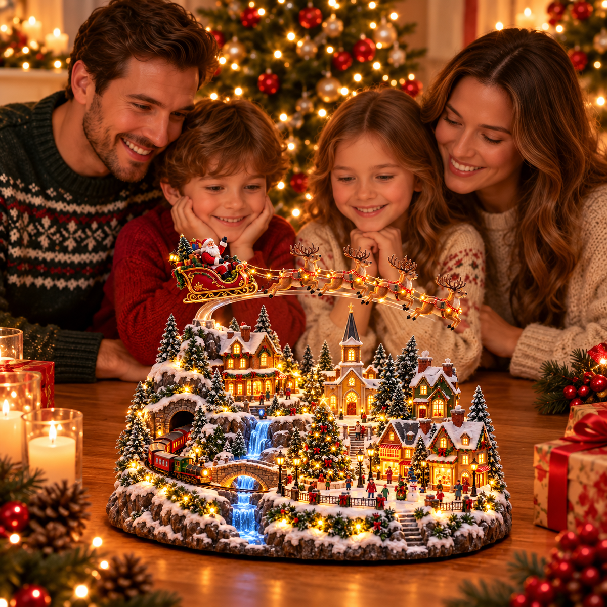 🔥 Lighted & Animated Christmas Village Collection-✨Same as the video