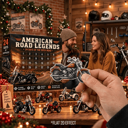 24-Day Motorcycle Advent Calendar | Premium Biker Holiday Gift 2D