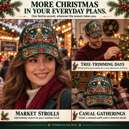 🧢Christmas Premium Vintage Baseball Cap | Bold Graphic Design, Adjustable Fit & Everyday Comfort