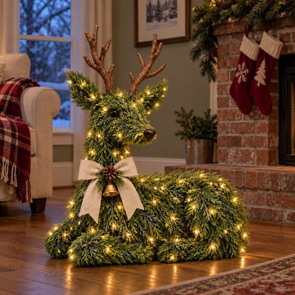 🦌Woodland Evergreen Reindeer™ Christmas Decoration-🎁A Charming Gift for Christmas Lovers