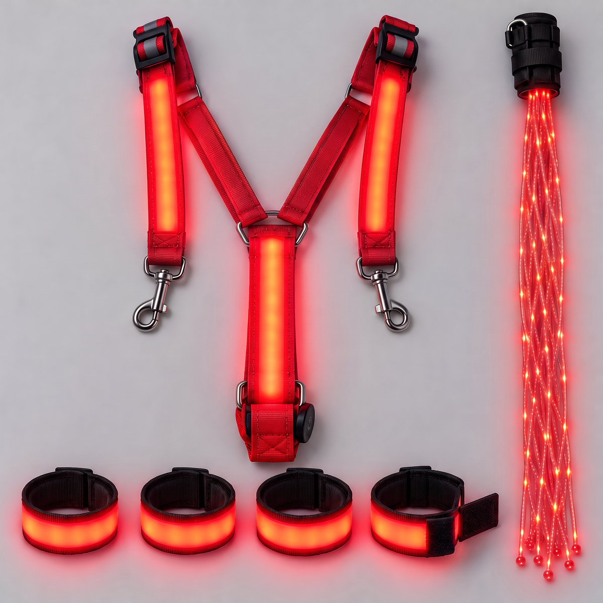 🐎Full Glow LED Horse Visibility Kit-✨Don’t Let the Dark Hide Your Horse