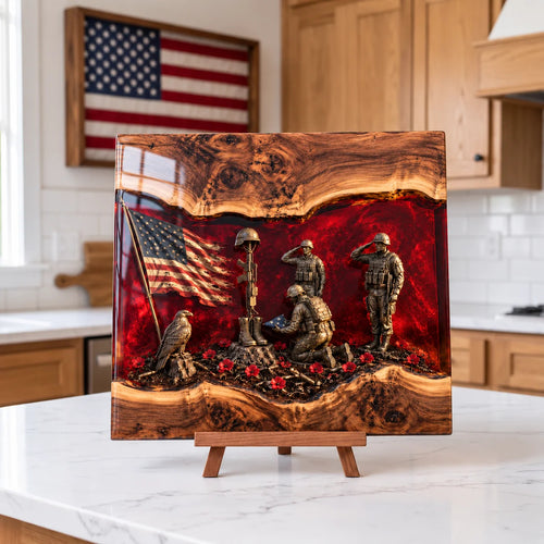 Handcrafted Veteran Memorial Display Boards(Ryan Handmade®) - Only 11 Left