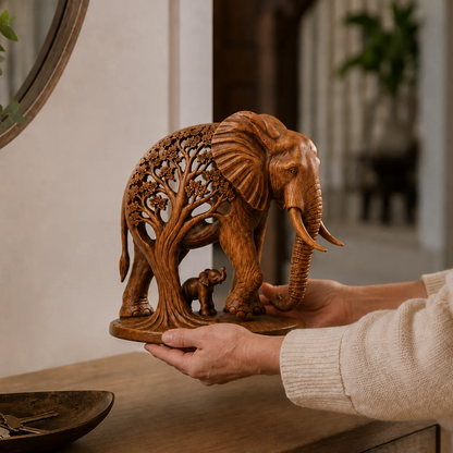 Elefanten Stammbaum Skulptur