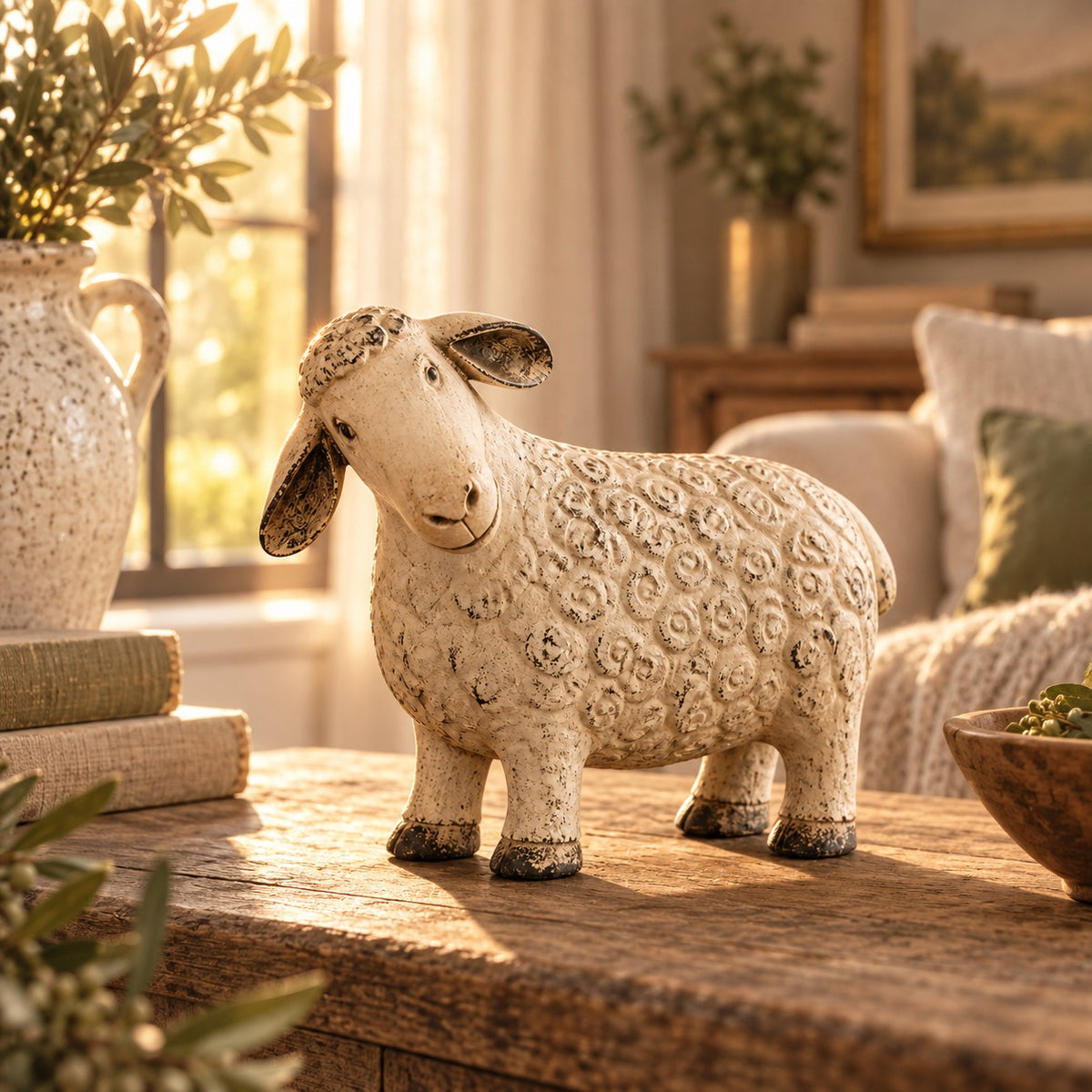 🔥😍Vintage Lamb – A Rustic Farmhouse Accent🐑