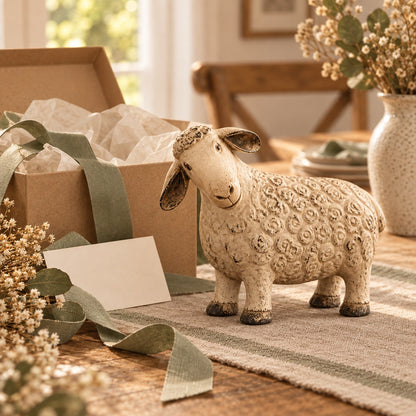 🔥😍Vintage Lamb – A Rustic Farmhouse Accent🐑
