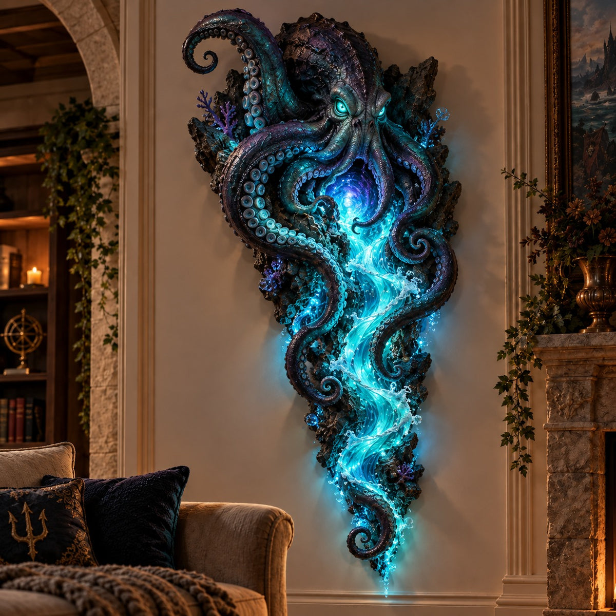 ✨Last Day 49% Off🔱👑Poseidon's Ocean Kingdom🌊Illuminated Ocean Wall Sculpture Collection