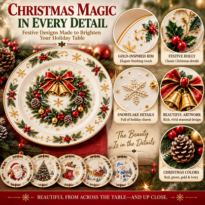 ⭐2026 USA Sale: Up to 50% OFF -🍽️Christmas Dinner Plate Collection