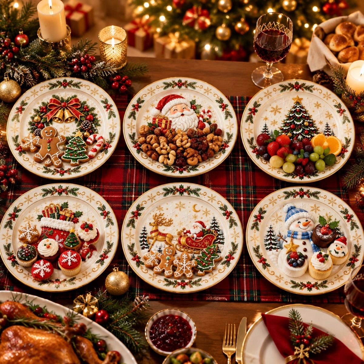 ⭐2026 USA Sale: Up to 50% OFF -🍽️Christmas Dinner Plate Collection