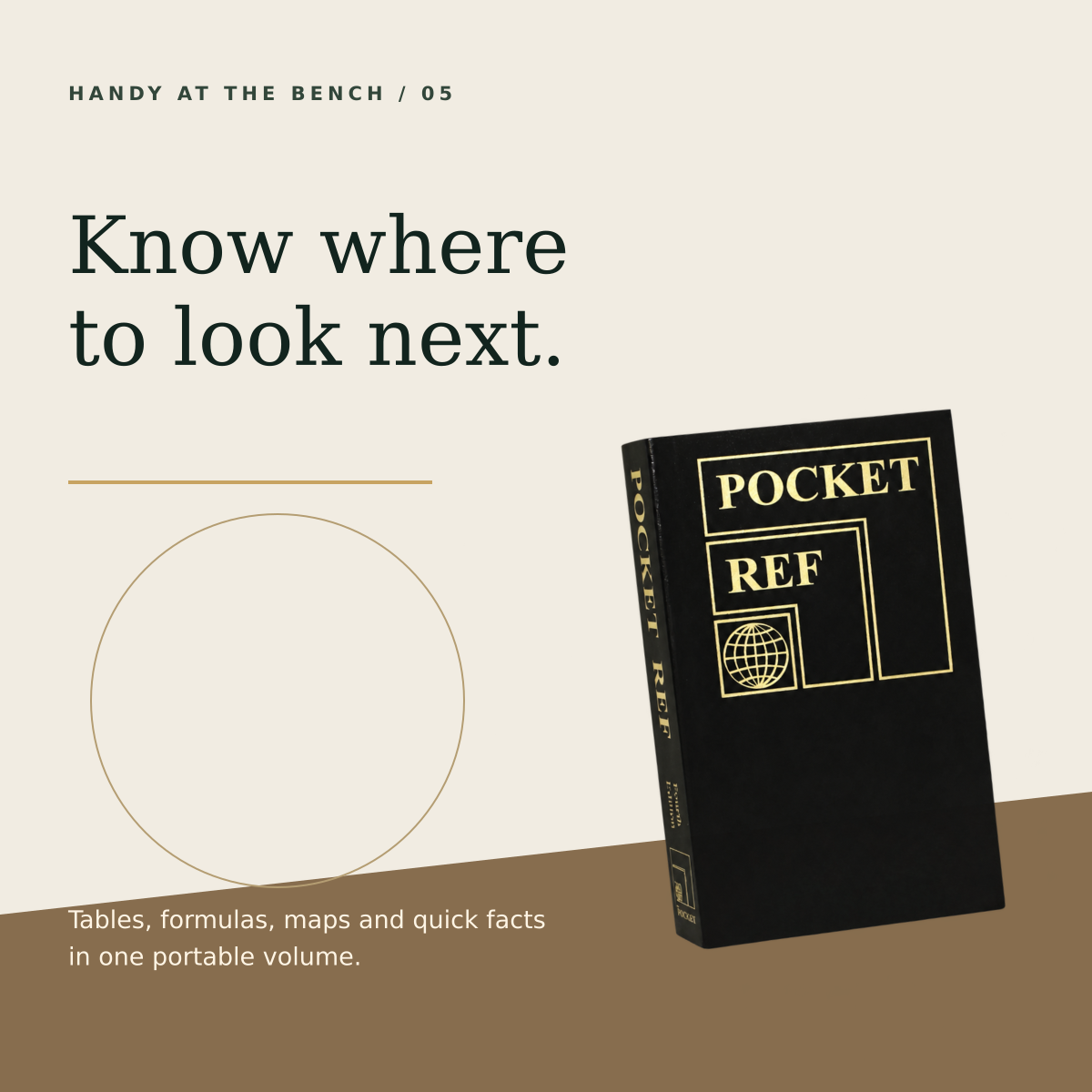 Pocket Ref 4th Edition workshop reference