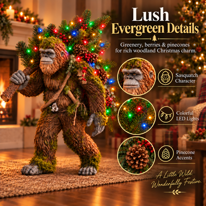 🎄 Woodland Sasquatch – Lighted Christmas Porch Decor